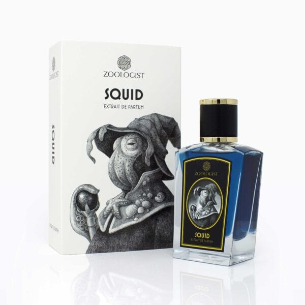 Elegant Squid-shaped perfume bottle for Zoologist Squid extrait de parfum 60 ml.