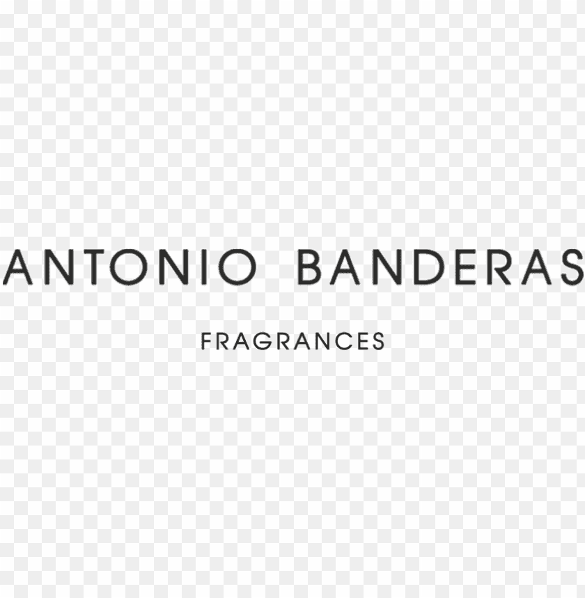 High-quality image of Antonio Banderas fragrances logo on transparent background.