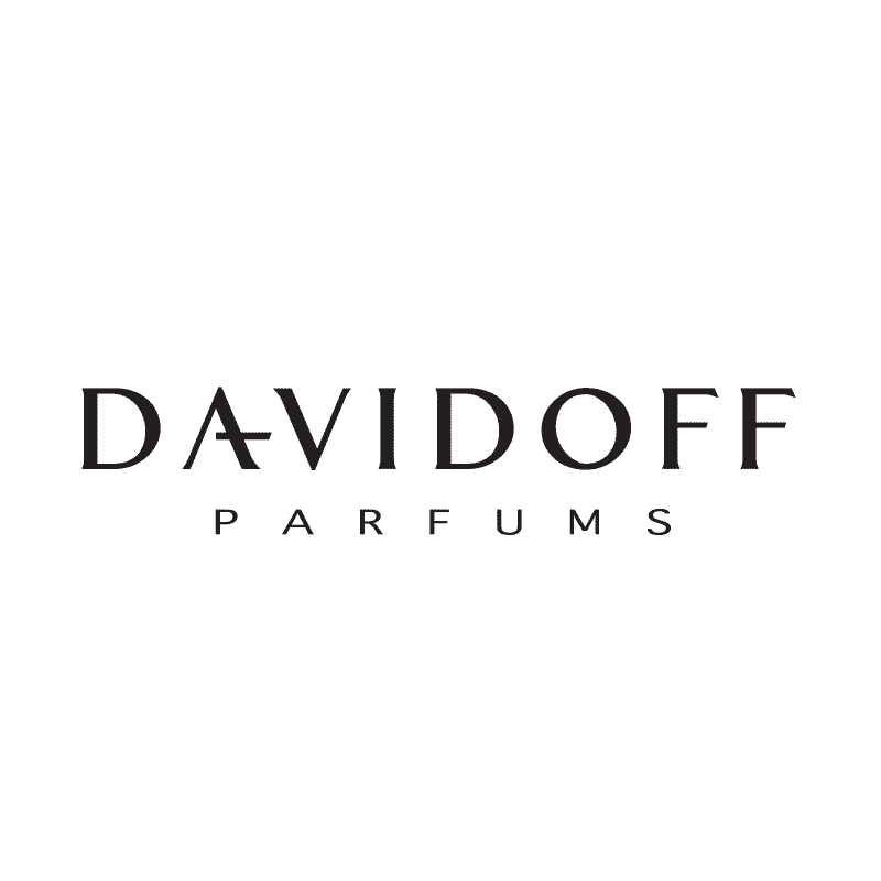 Davidoff Parfums logo on a white background, elegant branding image.