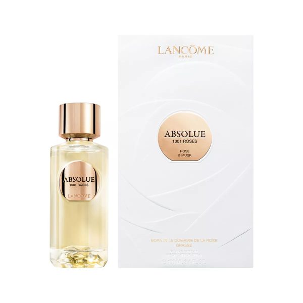 Lancome Absolue 1001 Roses EDP 100ml with floral and musk notes, luxurious fragrance for women.