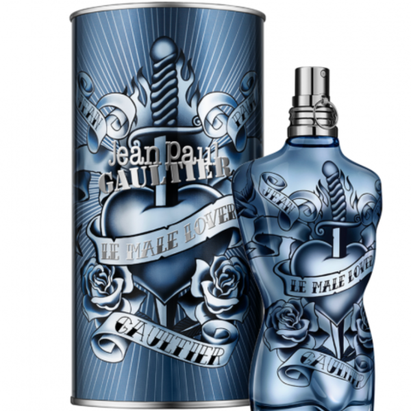 Jean Paul Gaultier Le Male Lover EDP 125ml perfume bottle with matching packaging.